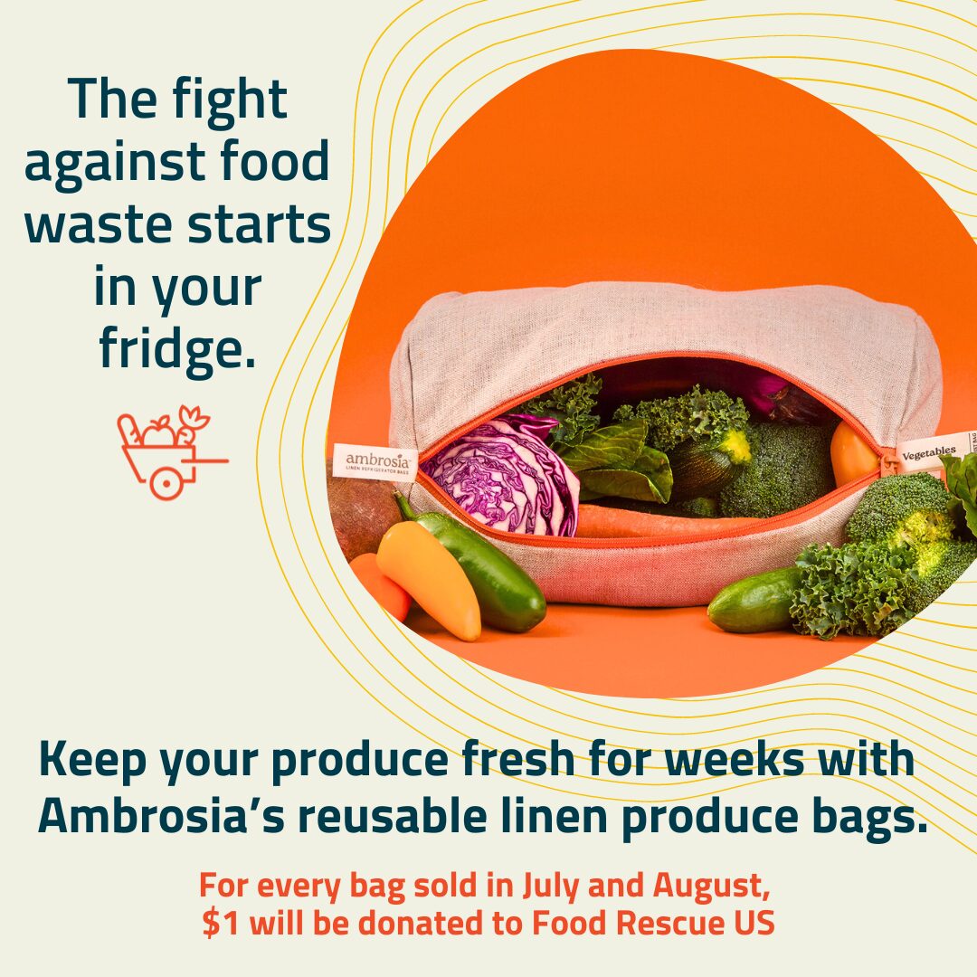 Food Rescue US and Ambrosia Produce Bags Fight Food Waste