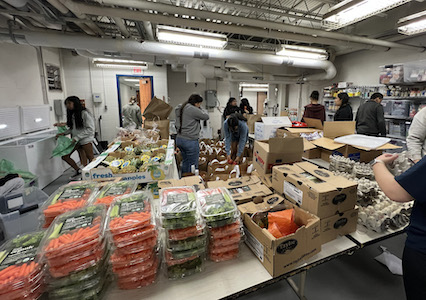 Luther Jackson middle school food pantry