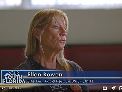 Food Rescue US - South Florida Site Director Ellen Bowen on PBS South Florida feature