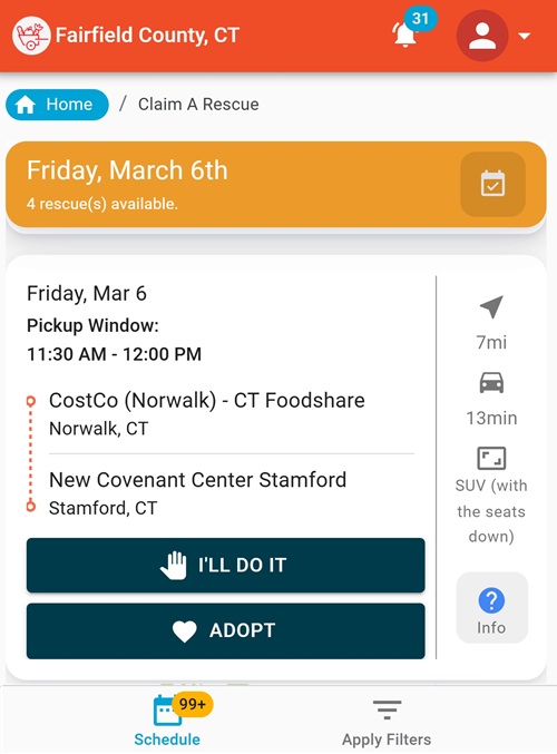 Food Rescue US App
