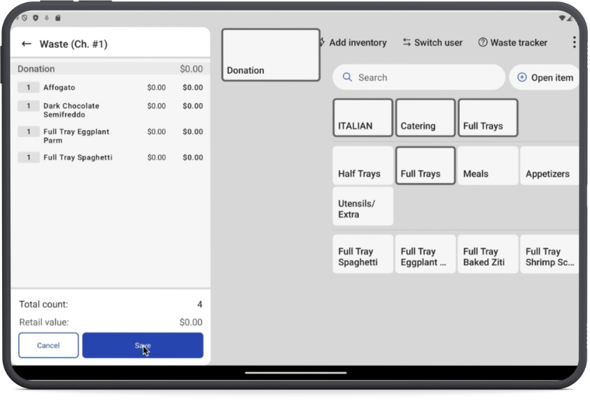 Toast Donor Link Interface